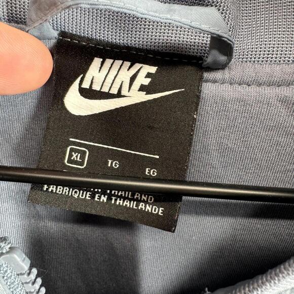 Nike Light Windbreaker Jacket Streetwear Blue Front Zip Men's Size XL - Picture 2 of 10